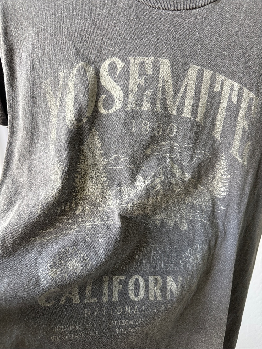 Vintage Yosemite Graphic Short-Sleeve Tee - Charcoal Medium - Picture 2 of 5